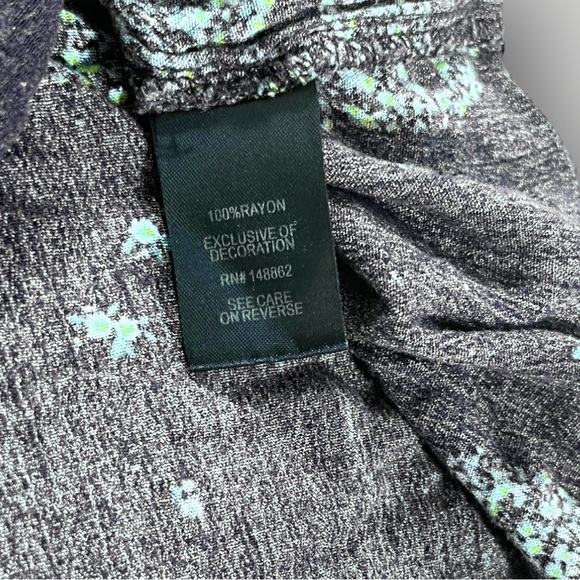 Torrid Blue Top Skulls Graphic - Picture 7 of 16